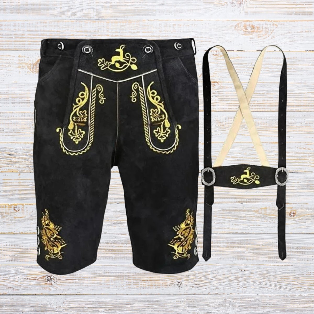Authentic Bavarian Lederhosen for Men Oktoberfest (3)