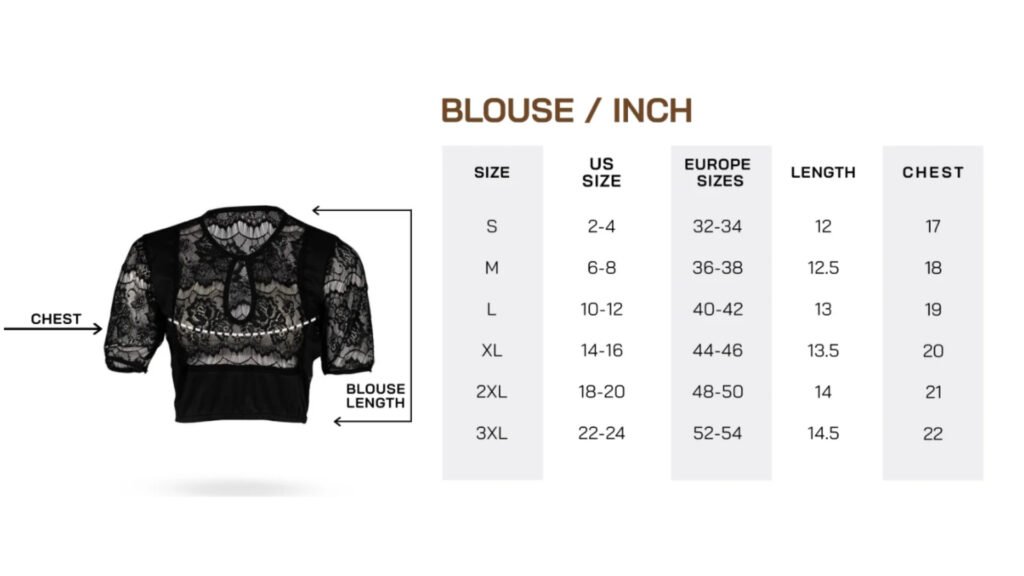 Blouse Size Guide